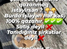 Xanım Menecer tələb olunur